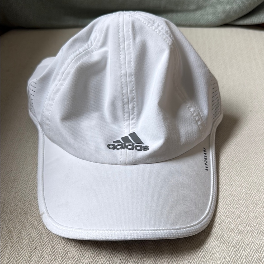 Adidas White Athletic Hat Classic Design